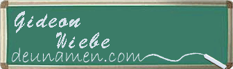 Gideon Wiebe Visitenkarte